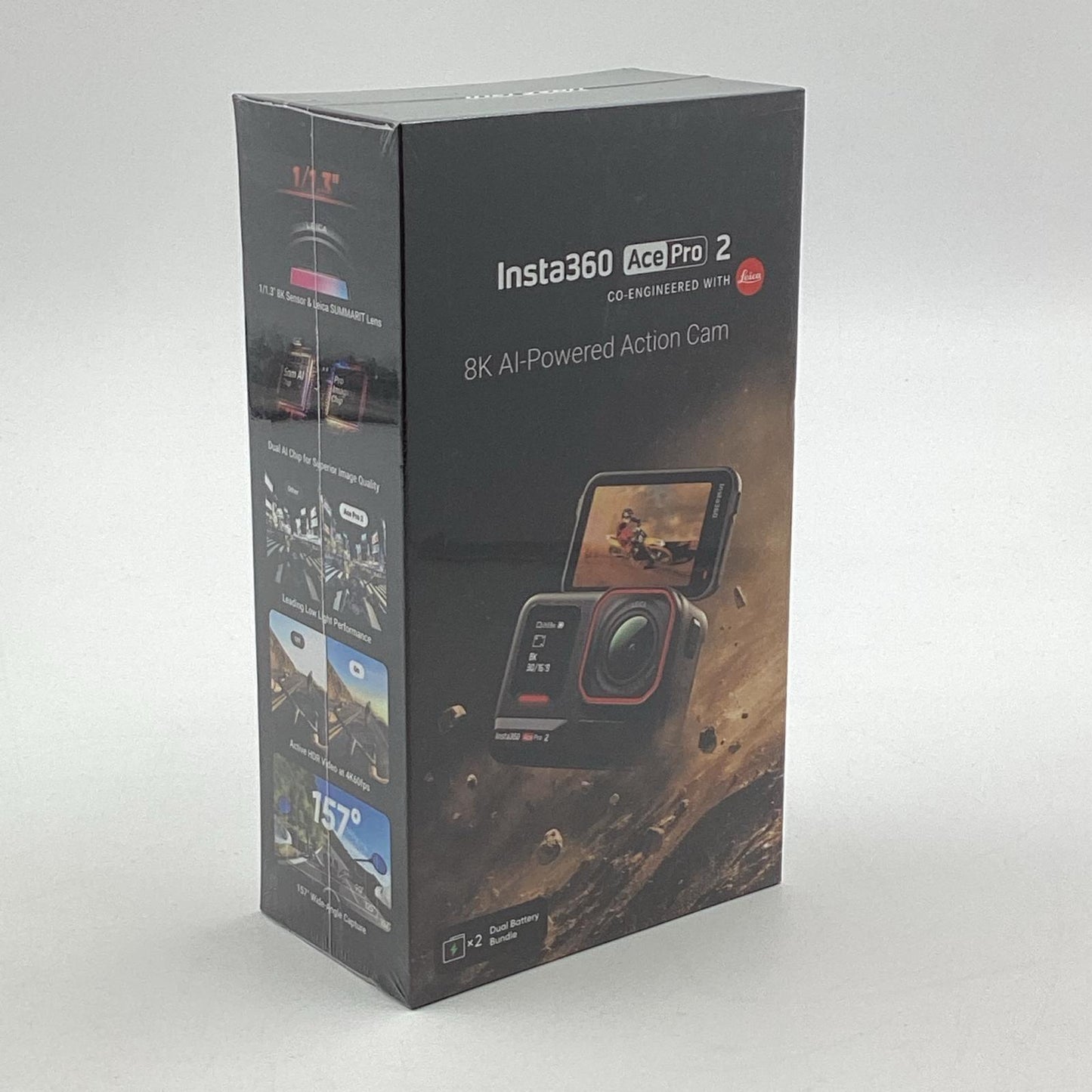 【全額返金保証】【最速発送】Insta360 Ace Pro 2 デュアルバッテリーキット [ブラック] 新品未開封 即納OK