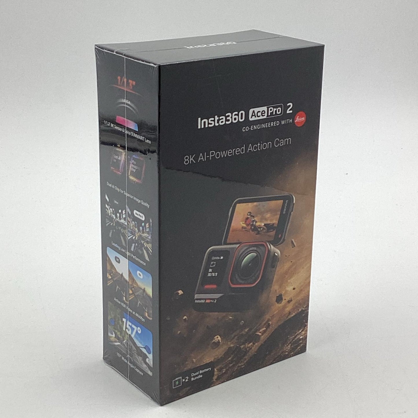【全額返金保証】【最速発送】Insta360 Ace Pro 2 デュアルバッテリーキット [ブラック] 新品未開封 即納OK