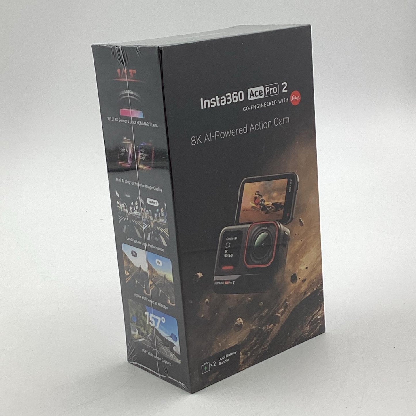 【全額返金保証】【最速発送】Insta360 Ace Pro 2 デュアルバッテリーキット [ブラック] 新品未開封 即納OK