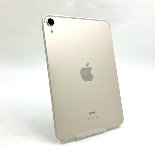 【全額返金保証】【最速発送】Apple iPad mini 8.3インチ 第6世代 64GB スターライト WiFi+Cellular au 白ロム 動作確認済