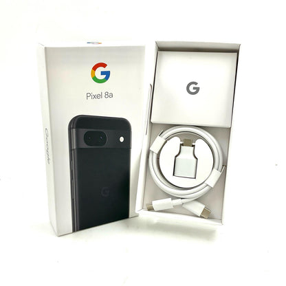 【全額返金保証】【最速発送】Google Pixel 8a 128GB Obsidian au G576D 白ロム 美品 動作確認済