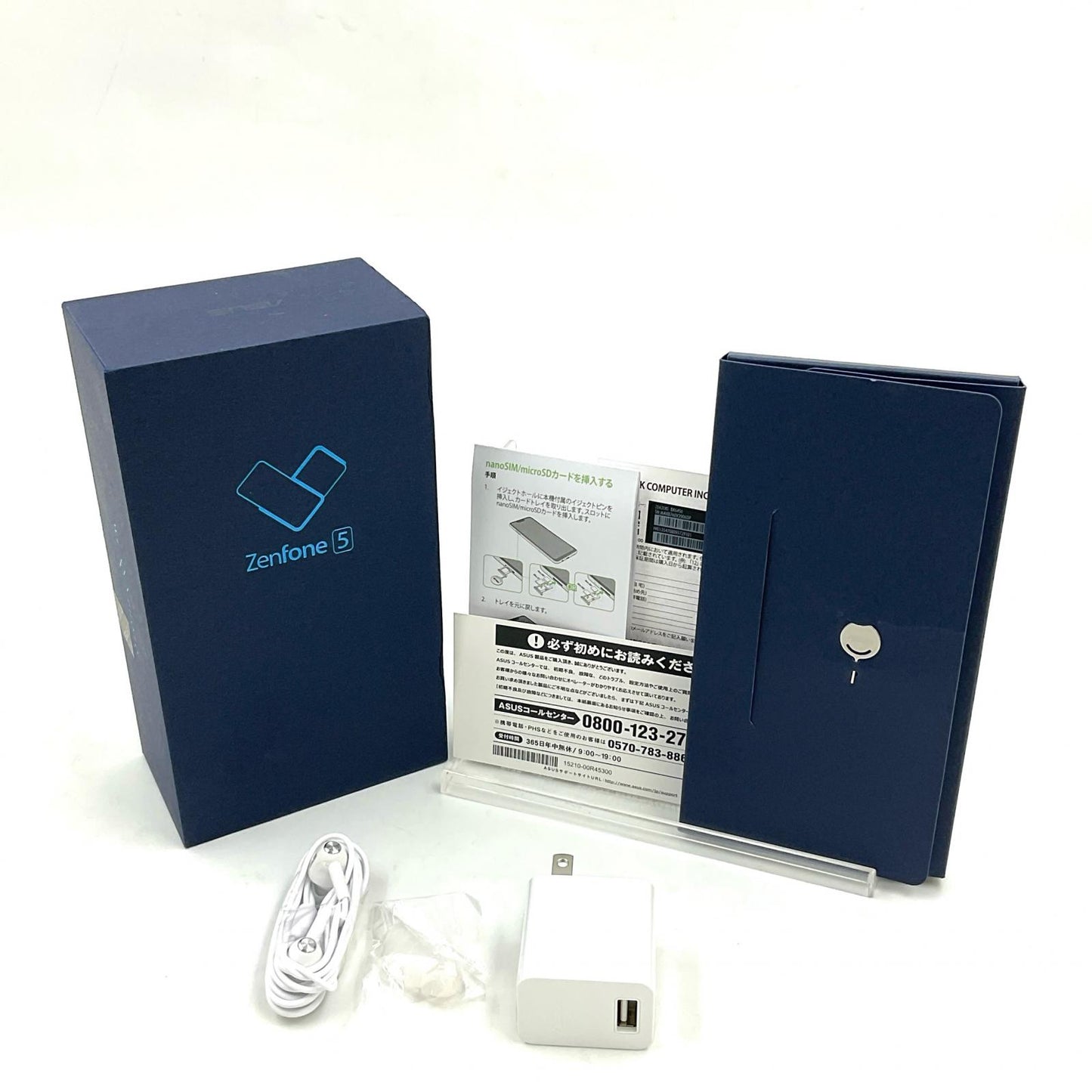 【全額返金保証】【最速発送】ASUS Zenfone5 64GB MIDNITE BLUE X00QD 白ロム 動作確認済
