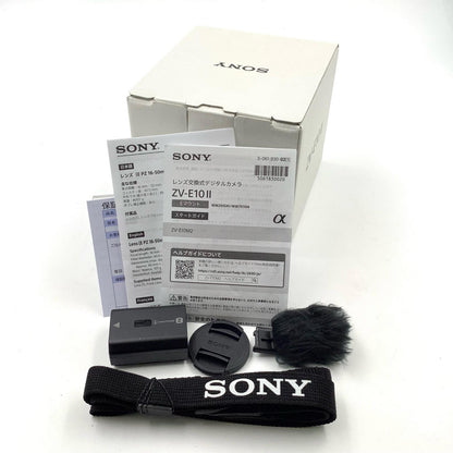 【全額返金保証】【最速発送】Sony デジタル一眼 VLOGCAM ZV-E10M2K パワーズームレンズキット ブラック 超美品 動作確認済