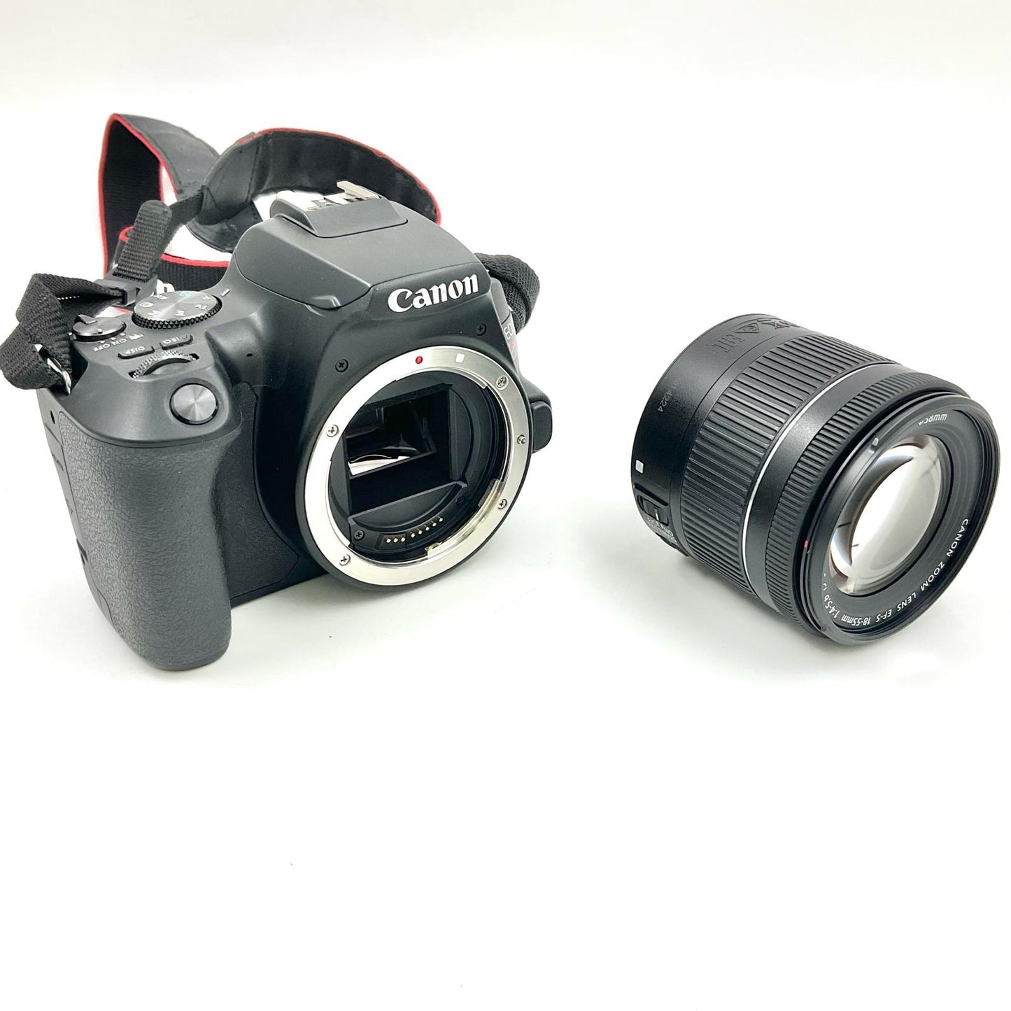 【全額返金保証】【最速発送】Canon デジタル一眼 EOS Kiss X10 EF-S18-55 IS STM レンズキット [ブラック] ブラック 美品 動作確認済
