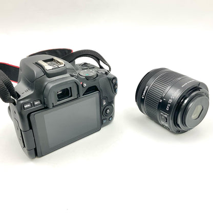 【全額返金保証】【最速発送】Canon デジタル一眼 EOS Kiss X10 EF-S18-55 IS STM レンズキット [ブラック] ブラック 美品 動作確認済