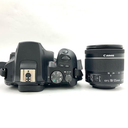 【全額返金保証】【最速発送】Canon デジタル一眼 EOS Kiss X10 EF-S18-55 IS STM レンズキット [ブラック] ブラック 美品 動作確認済