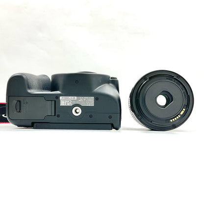 【全額返金保証】【最速発送】Canon デジタル一眼 EOS Kiss X10 EF-S18-55 IS STM レンズキット [ブラック] ブラック 美品 動作確認済