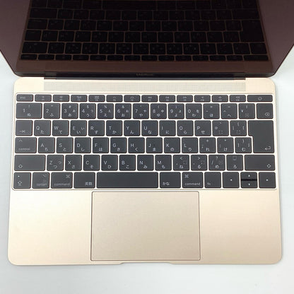 【全額返金保証】【最速発送】Apple MacBook 12インチ 2017 1.3GHz Intel Core i5 16GB SSD 512GB ゴールド 88.8% 動作確認済