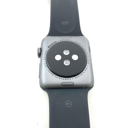【全額返金保証】【最速発送】Apple Watch Series 3 アルミニウム 42mm GPS 93% 動作確認済