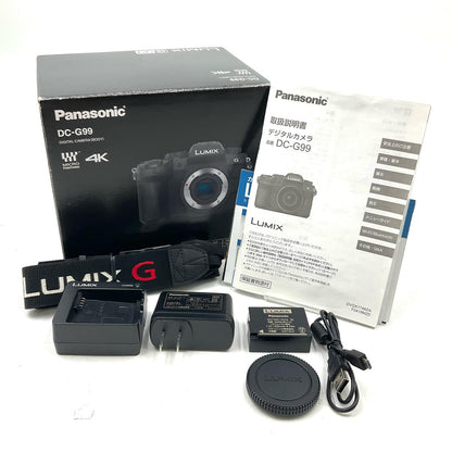 【全額返金保証】【最速発送】Panasonic デジタル一眼 LUMIX DC-G99 ボディ ブラック 美品 動作確認済