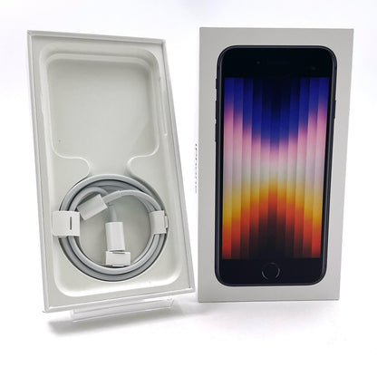 【全額返金保証】【最速発送】Apple iPhone iPhone SE（第3世代） 128GB ミッドナイト SIMフリー 白ロム 動作確認済 78%
