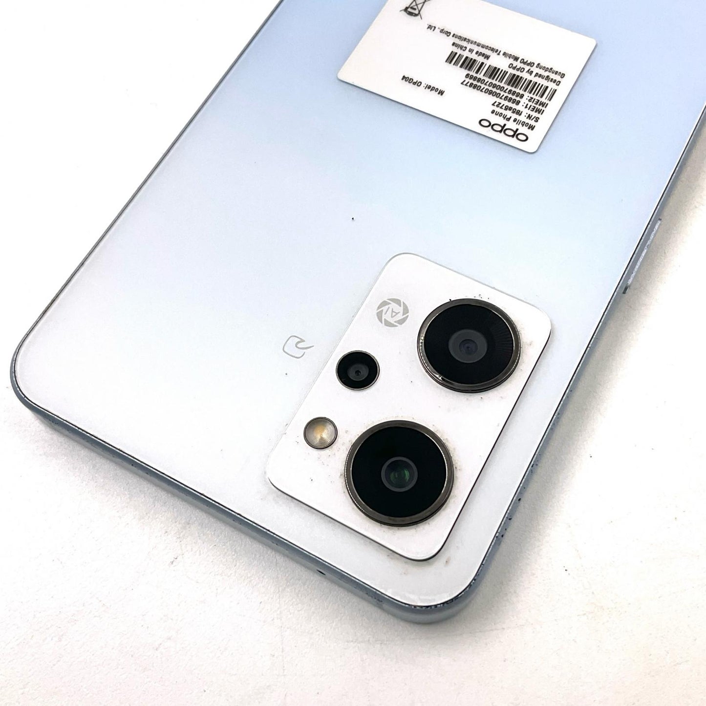 【全額返金保証】【最速発送】OPPO Reno 7A 128GB ドリームブルー au OPG04 白ロム 動作確認済