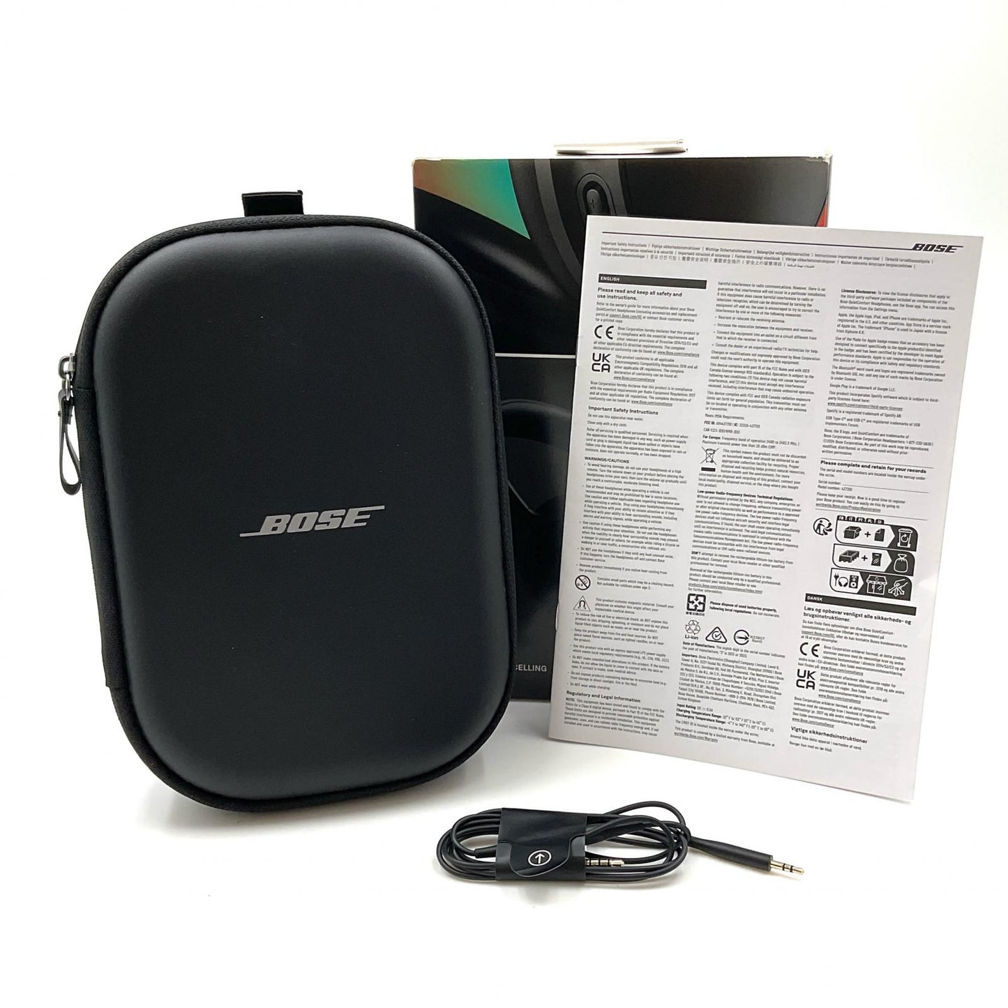 【全額返金保証】【最速発送】BOSE QuietComfort HEAD PHONES 美品 動作確認済