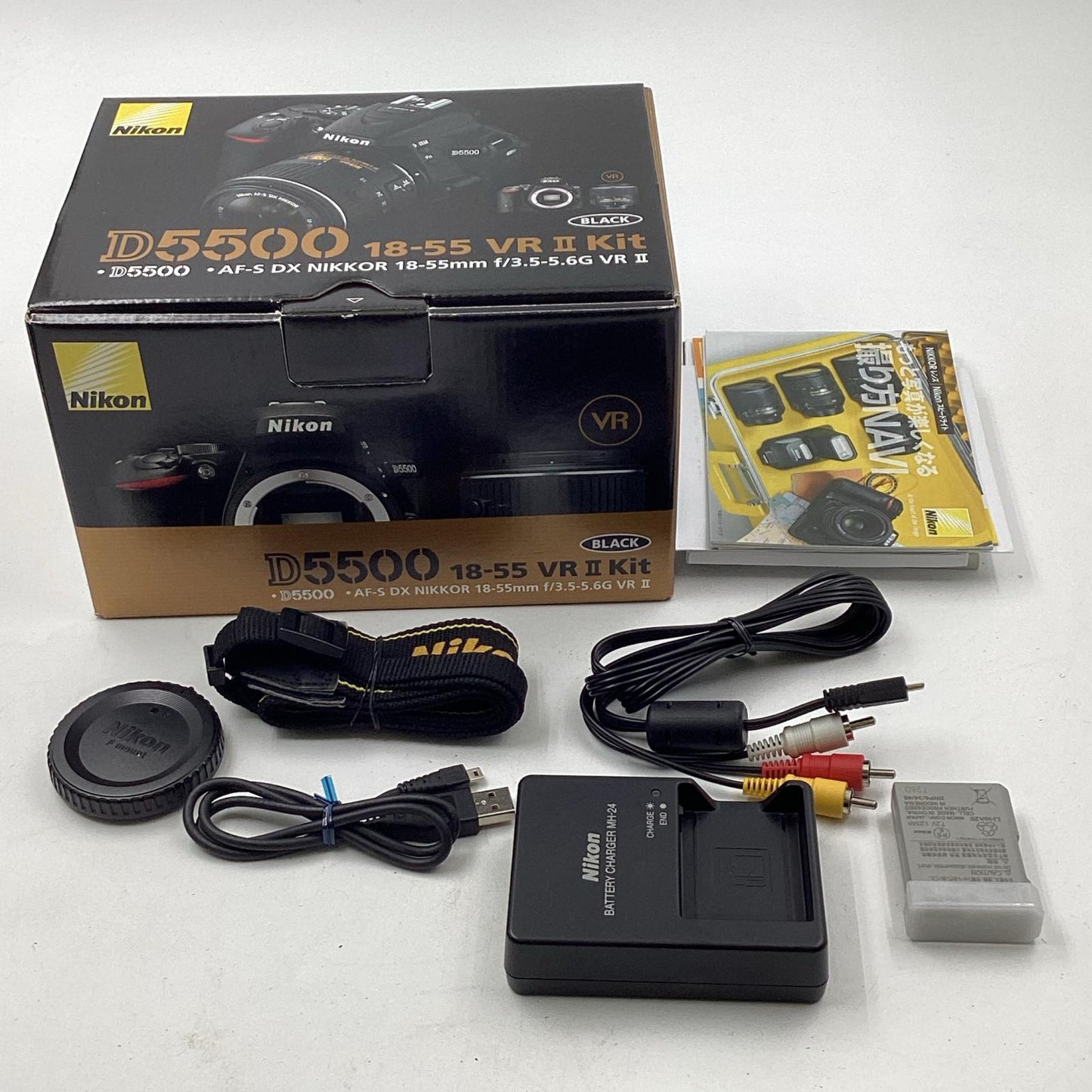 【全額返金保証】【最速発送】Nikon デジタル一眼 D5500 ボディ ブラック 動作確認済