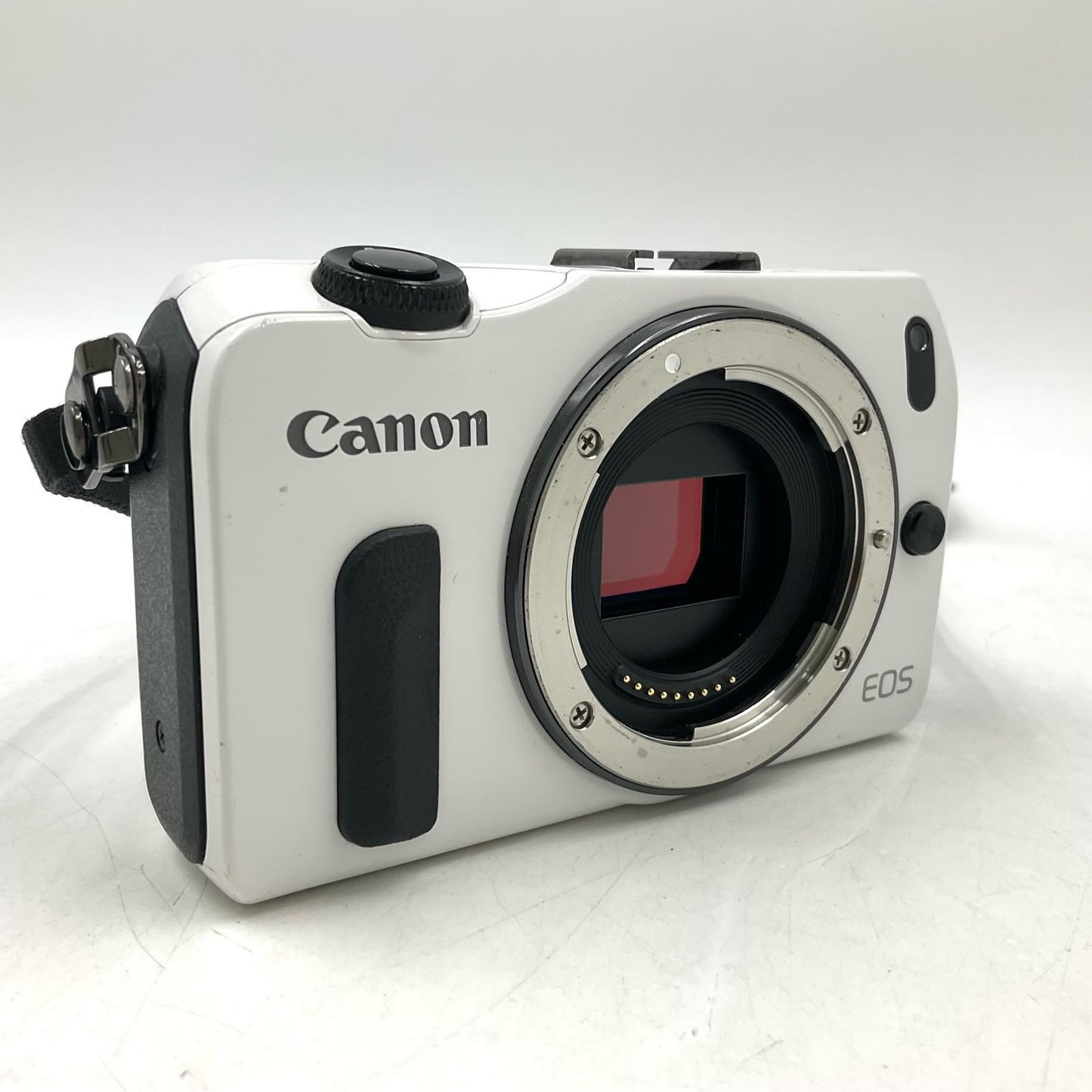 【全額返金保証】【最速発送】Canon デジタル一眼 EOS M ボディ ホワイト 動作確認済