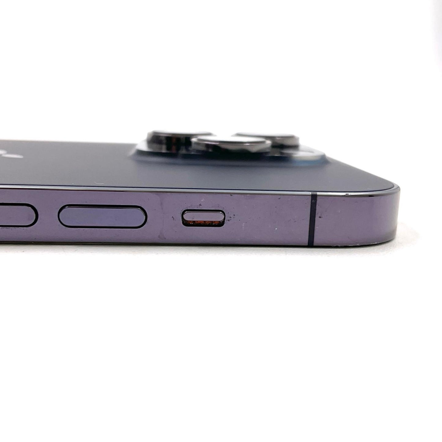 【全額返金保証】【最速発送】Apple iPhone iPhone 14 Pro 128GB ディープパープル SIMフリー 白ロム 動作確認済 85%
