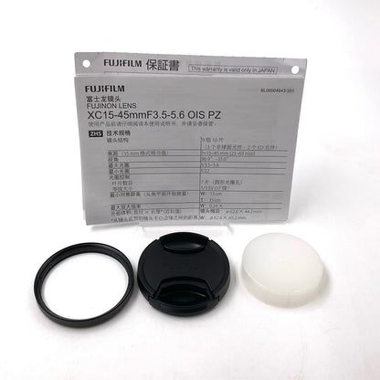【全額返金保証】【最速発送】FUJIFILM フジノンレンズ XC15-45mmF3.5-5.6 OIS PZ [ブラック] 動作確認済