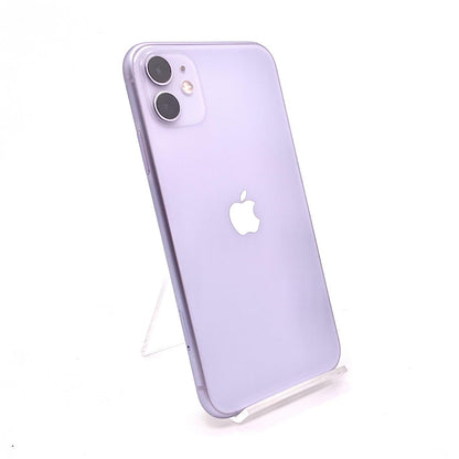【全額返金保証】【最速発送】Apple iPhone iPhone 11 128GB パープル au 白ロム 動作確認済 85%