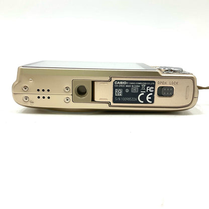 【全額返金保証】【最速発送】CASIO コンパクトデジタルカメラ EXILIM ZOOM EX-Z400 [ゴールド] 動作確認済