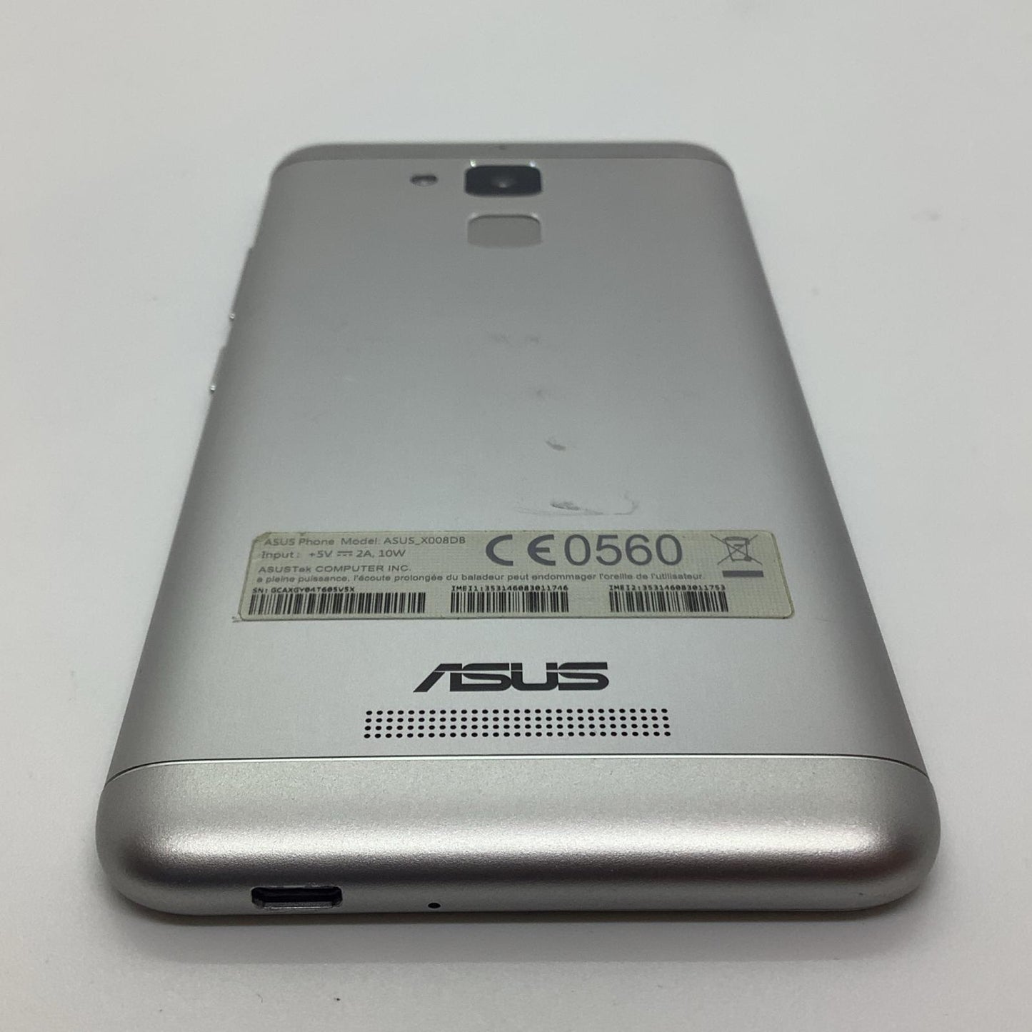 【全額返金保証】【最速発送】ASUS ZenFone 3 Max 16GB シルバー ー SIMフリー ASUS_X008DB 白ロム 動作確認済