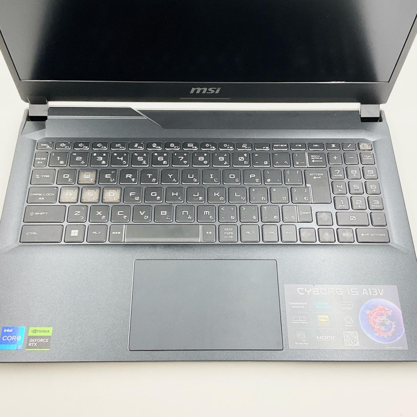 【全額返金保証】【最速発送】MSI Cyborg 15 A13V Cyborg-15-A13VFK-1002JP Intel Core i7 13620H 2.40GHz 16GB M.2 SSD 512GB GeForce RTX 4060 Laptop 95.9% 動作確認済