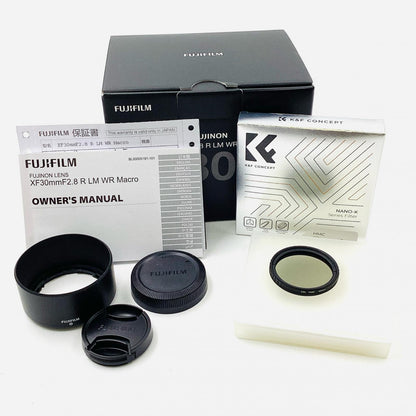【全額返金保証】【最速発送】FUJIFILM フジノンレンズ XF30mmF2.8 R LM WR Macro 超美品 動作確認済