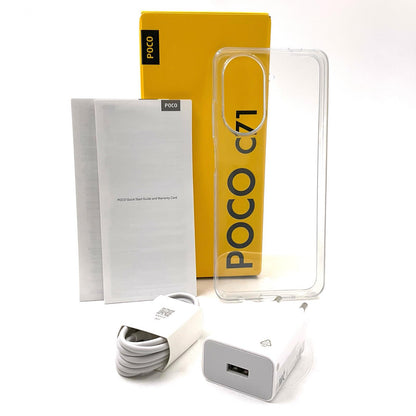 【全額返金保証】【最速発送】Xiaomi Xiaomi POCO C71 128GB Black SIMフリー 25028PC03G 白ロム 美品 動作確認済