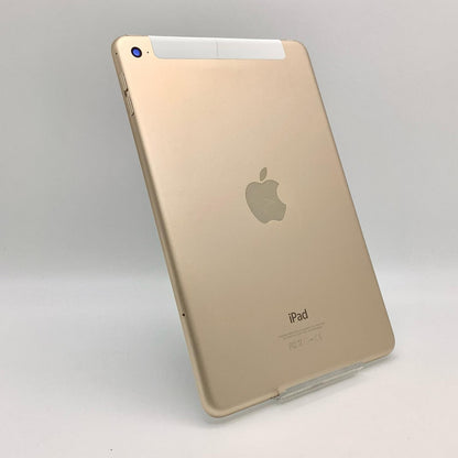 【全額返金保証】【最速発送】Apple iPad mini 7.9インチ 第4世代 128GB ゴールド WiFi+Cellular au 白ロム 動作確認済