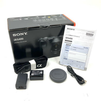 【全額返金保証】【最速発送】Sony デジタル一眼 α6400 ILCE-6400 ボディ ブラック 美品 動作確認済