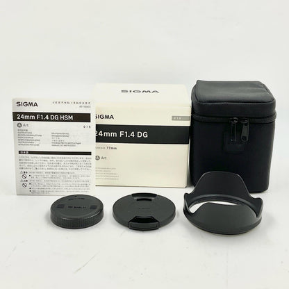 【全額返金保証】【最速発送】SIGMA 24mm F1.4 DG HSM [キヤノン用] 動作確認済