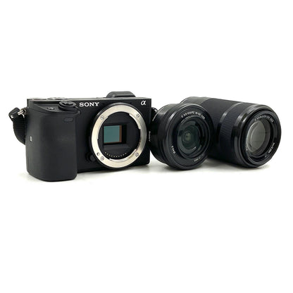 【全額返金保証】【最速発送】Sony デジタル一眼 α6400 ILCE-6400Y ダブルズームレンズキット [ブラック] 超美品 動作確認済