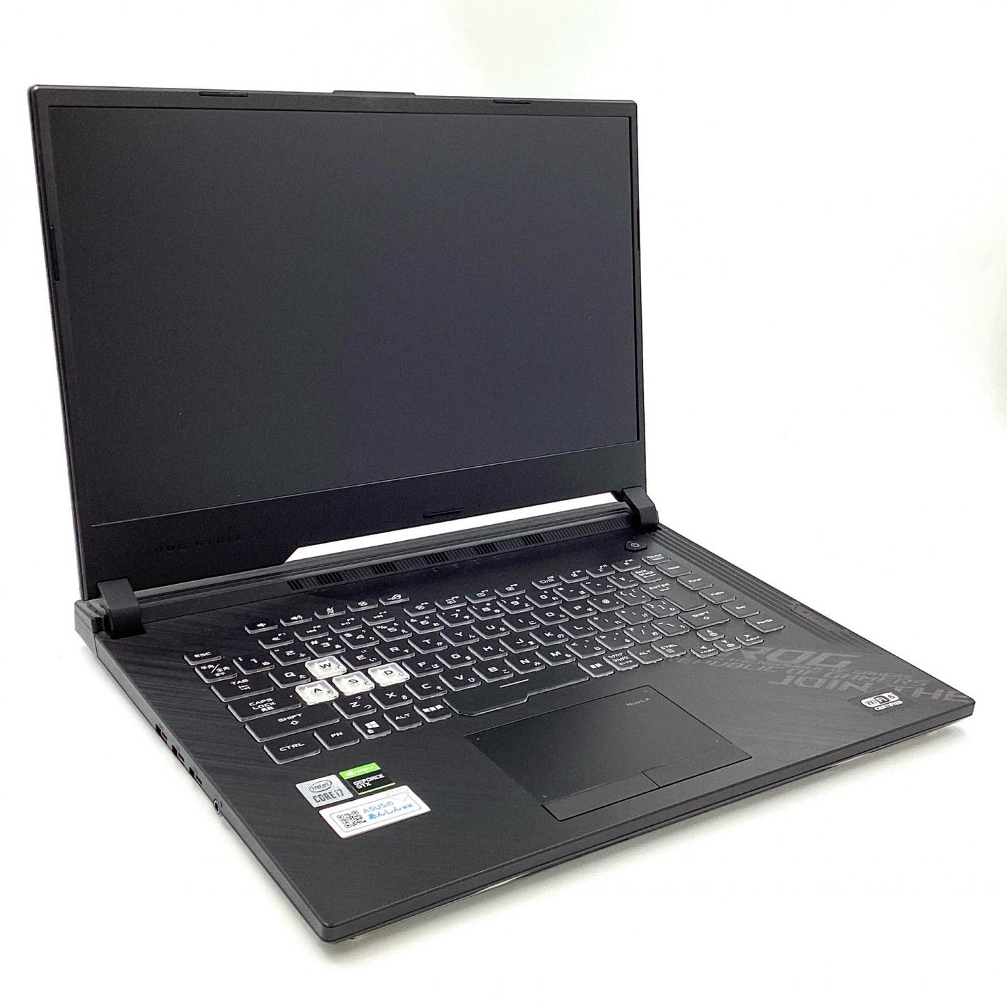 【最速発送】ASUS ROG Strix G15 G512LU-I7G1660TSA Intel(R) Core(TM) i7-10750H CPU @ 2.60GHz(2.59GHz) 16GB M.2 SSD 512GB NVIDIA GeForce GTX 1660 Ti 70%【難有】