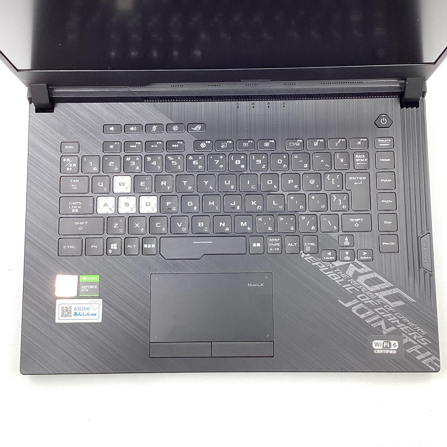 【最速発送】ASUS ROG Strix G15 G512LU-I7G1660TSA Intel(R) Core(TM) i7-10750H CPU @ 2.60GHz(2.59GHz) 16GB M.2 SSD 512GB NVIDIA GeForce GTX 1660 Ti 70%【難有】