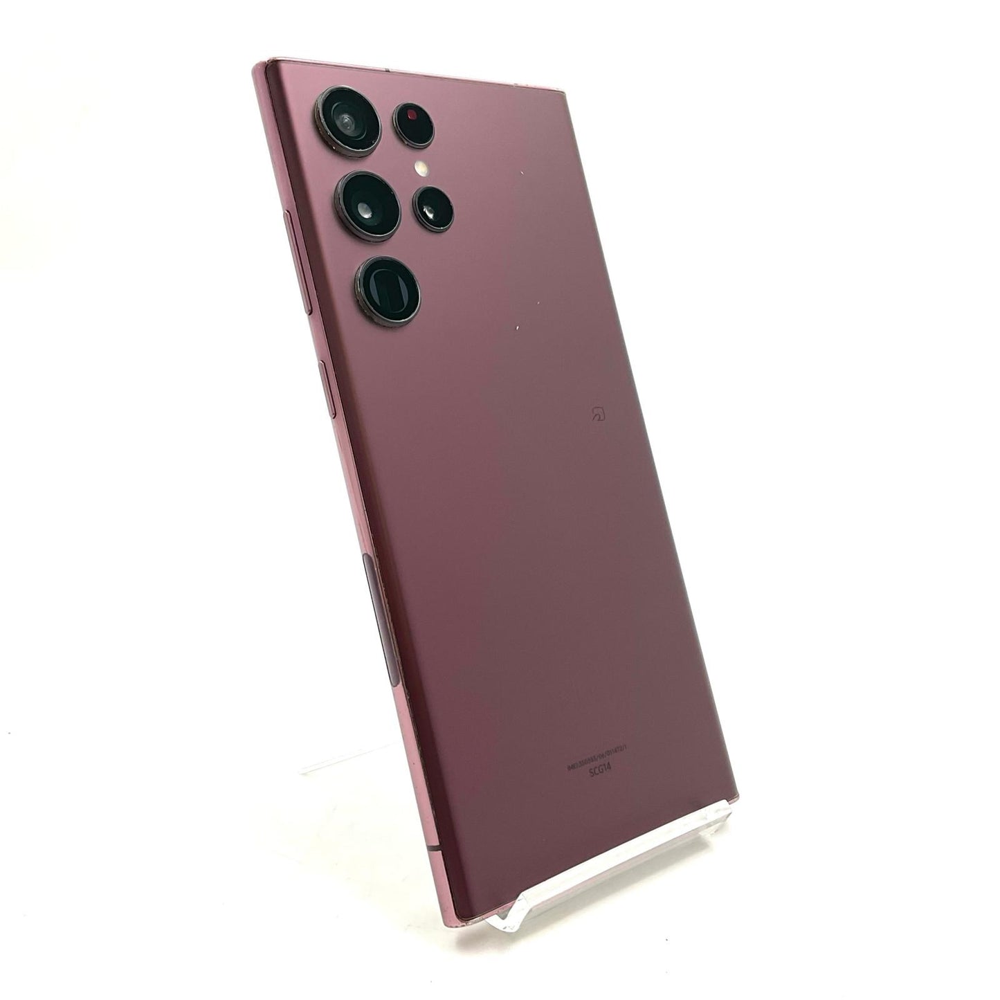 【全額返金保証】【最速発送】SAMSUNG Galaxy S22 Ultra 256GB バーガンディ au SCG14 動作確認済