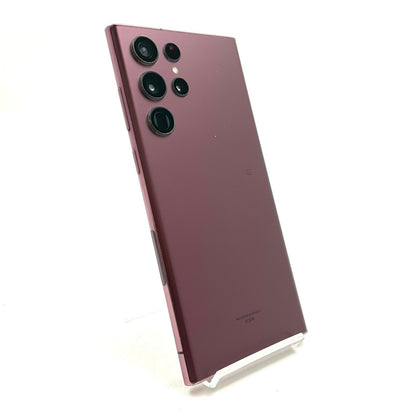 【全額返金保証】【最速発送】SAMSUNG Galaxy S22 Ultra 256GB バーガンディ au SCG14 動作確認済