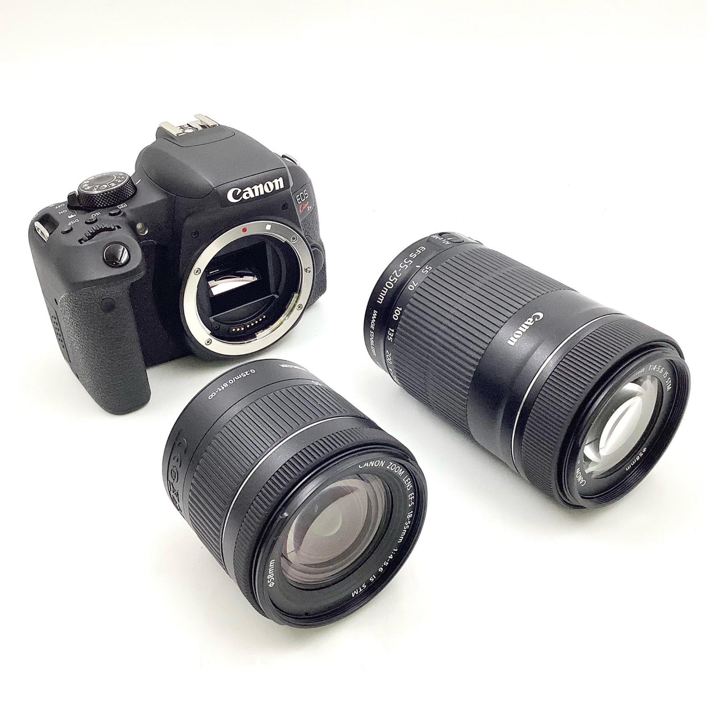 【全額返金保証】【最速発送】Canon デジタル一眼 EOS Kiss X9i ダブルズームキット ブラック 動作確認済