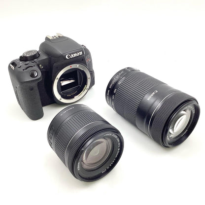 【全額返金保証】【最速発送】Canon デジタル一眼 EOS Kiss X9i ダブルズームキット ブラック 動作確認済