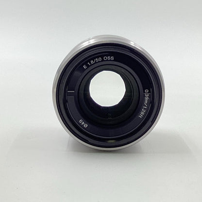 【全額返金保証】【最速発送】Sony E 50mm F1.8 OSS SEL50F18 シルバー 動作確認済