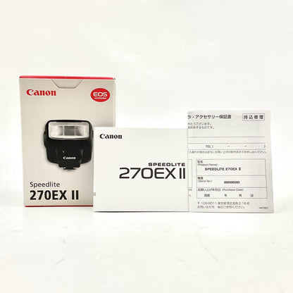 【全額返金保証】【最速発送】Canon スピードライト 270EX II 動作確認済