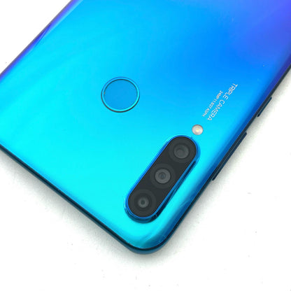 【最速発送】Huawei P 30 lite 64GB ピーコックブルー Softbank SIMフリー MAR-LX2J 白ロム【難有】