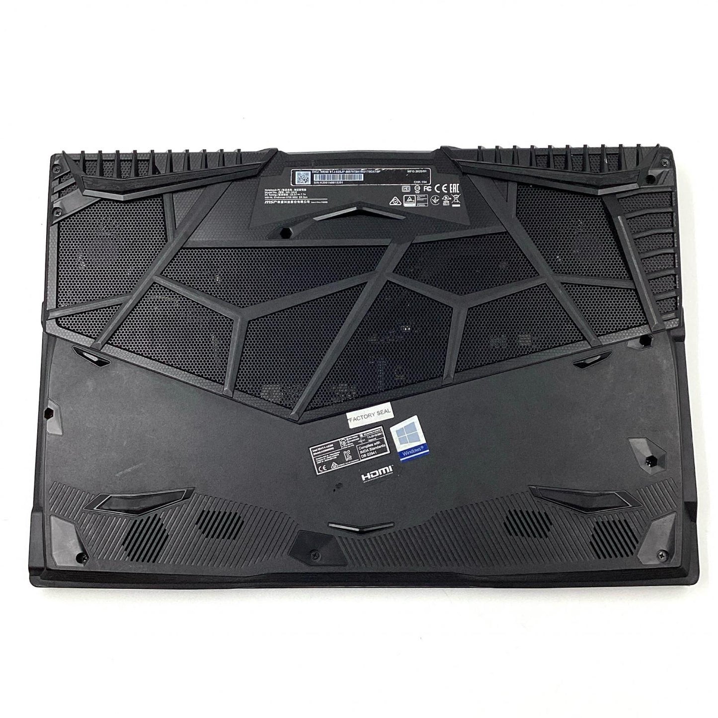 【全額返金保証】【最速発送】MSI MS-16U2 Intel Core i7-9750H CPU @ 2.60GHz 16GB M.2 SSD 512GB HDD 1TB NVIDIA Quadro T2000 78.6% 動作確認済