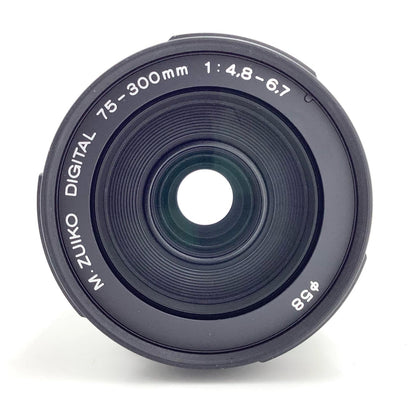 【全額返金保証】【最速発送】OLYMPUS M.ZUIKO DIGITAL ED 75-300mm F4.8-6.7 II [ブラック] 動作確認済