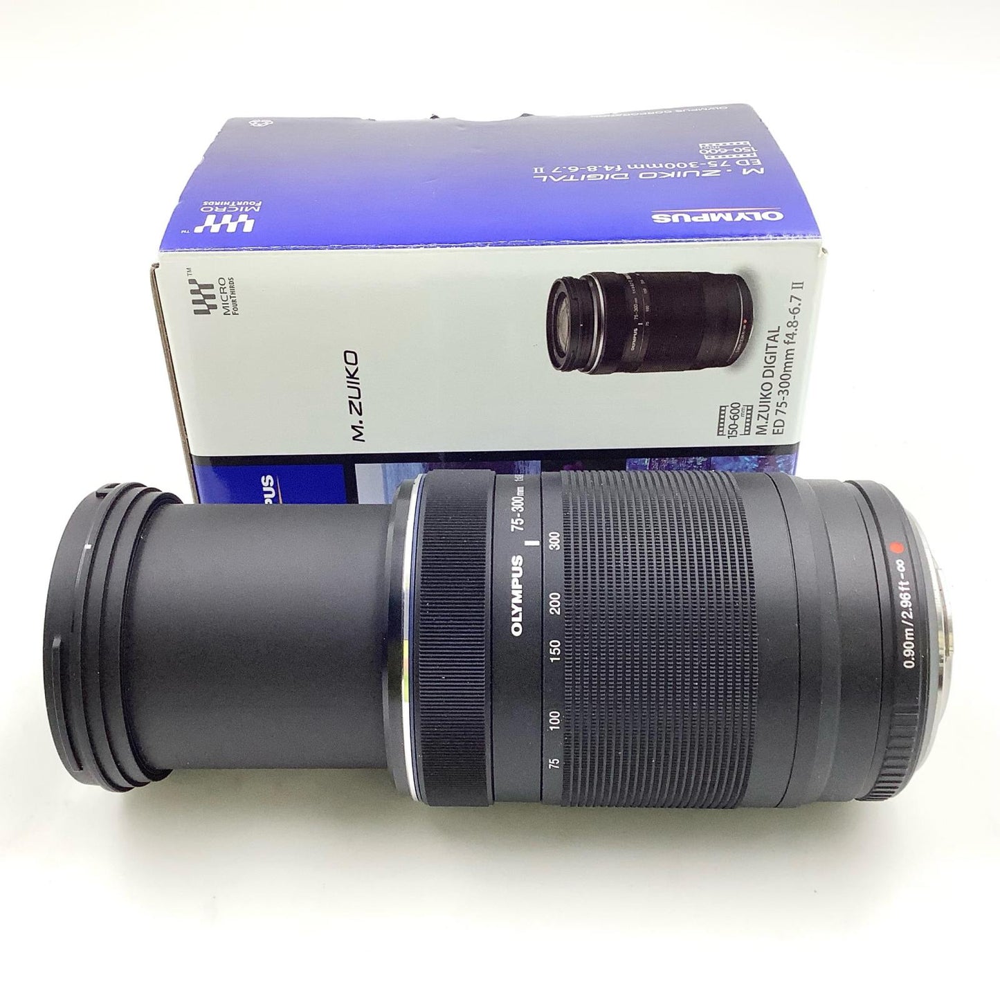 【全額返金保証】【最速発送】OLYMPUS M.ZUIKO DIGITAL ED 75-300mm F4.8-6.7 II [ブラック] 動作確認済