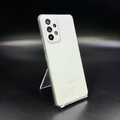 【全額返金保証】【最速発送】SAMSUNG Galaxy A53 5G 128GB オーサムホワイト au SCG15 動作確認済
