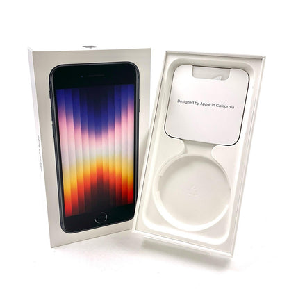 【全額返金保証】【最速発送】Apple iPhone iPhone SE（第3世代） 64GB ミッドナイト Softbank 白ロム 動作確認済 84%