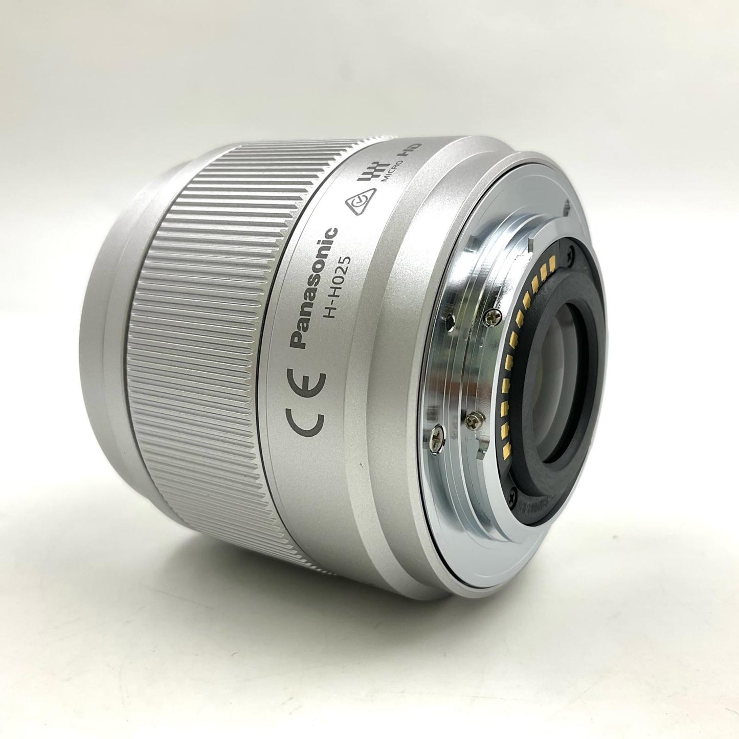 【全額返金保証】【最速発送】Panasonic LUMIX G 25mm/F1.7 ASPH. H-H025-S [シルバー] 超美品 動作確認済