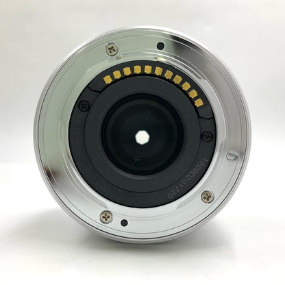 【全額返金保証】【最速発送】Panasonic LUMIX G 25mm/F1.7 ASPH. H-H025-S [シルバー] 超美品 動作確認済