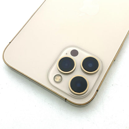 【全額返金保証】【最速発送】Apple iPhone iPhone 12 Pro Max 128GB ゴールド docomo 白ロム 動作確認済 76%