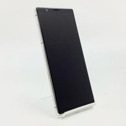 【全額返金保証】【最速発送】Sony Xperia 5 128GB グレー au J9260 白ロム 動作確認済