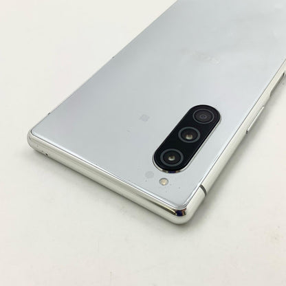 【全額返金保証】【最速発送】Sony Xperia 5 128GB グレー au J9260 白ロム 動作確認済